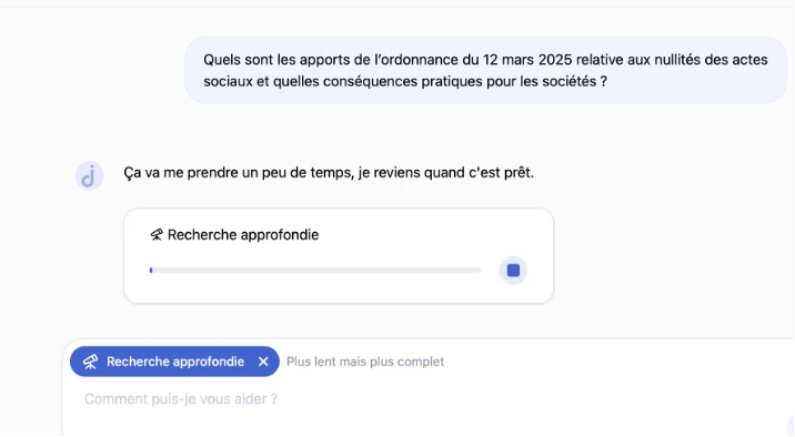Recherche approfondie dans Jimini sur les apports de l’ordonnance du 12 mars 2025