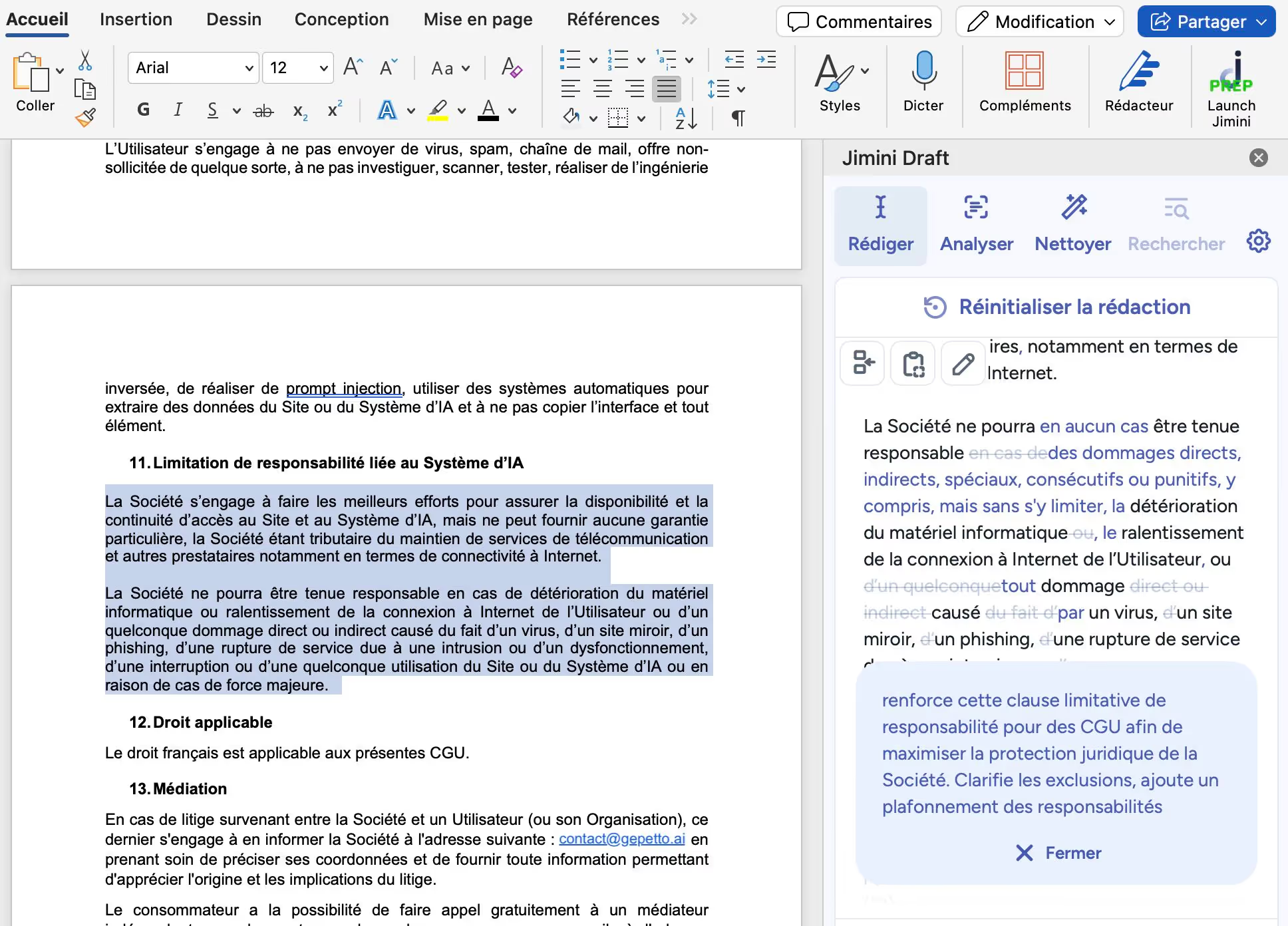 Jimini AI dévoile Draft, l'assistant de rédaction juridique augmenté par IA