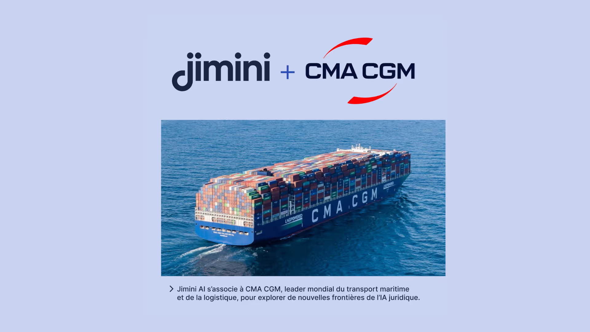 Jimini AI s'associe à CMA CGM
