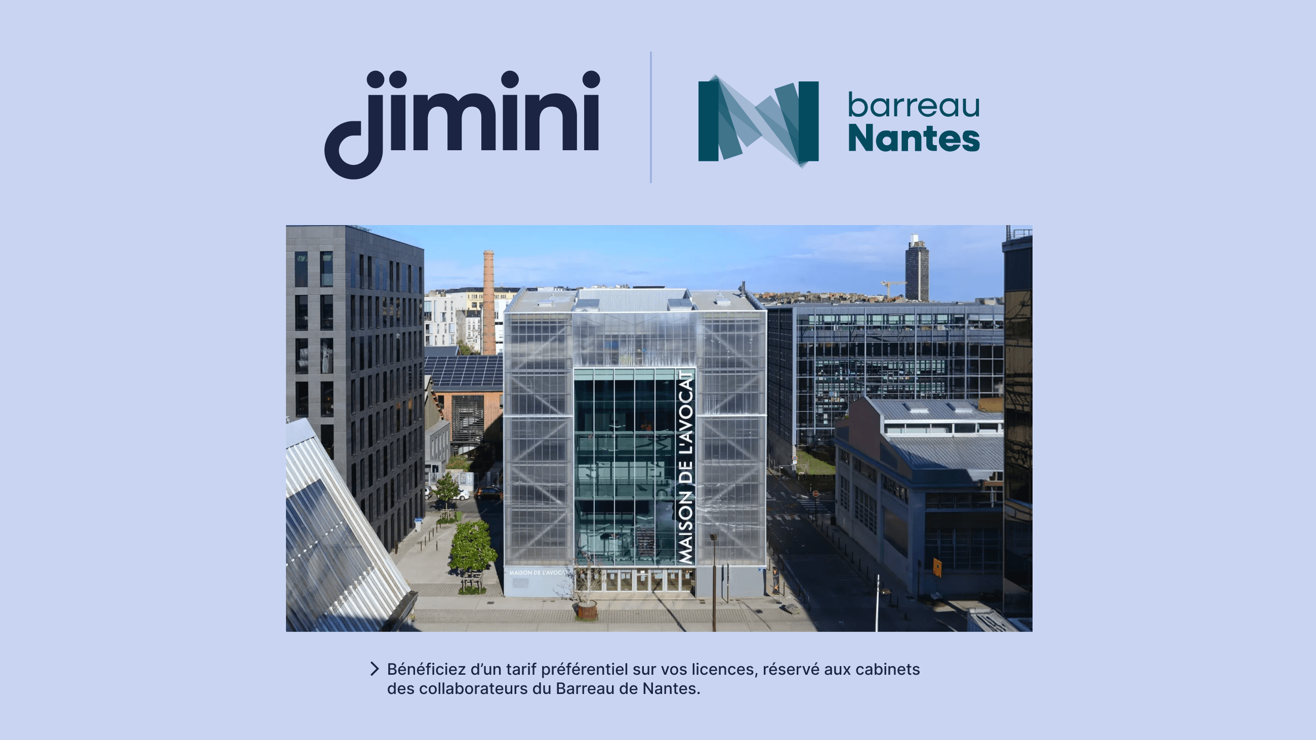 Signature d'un partenariat entre Jimini et le Barreau de Nantes